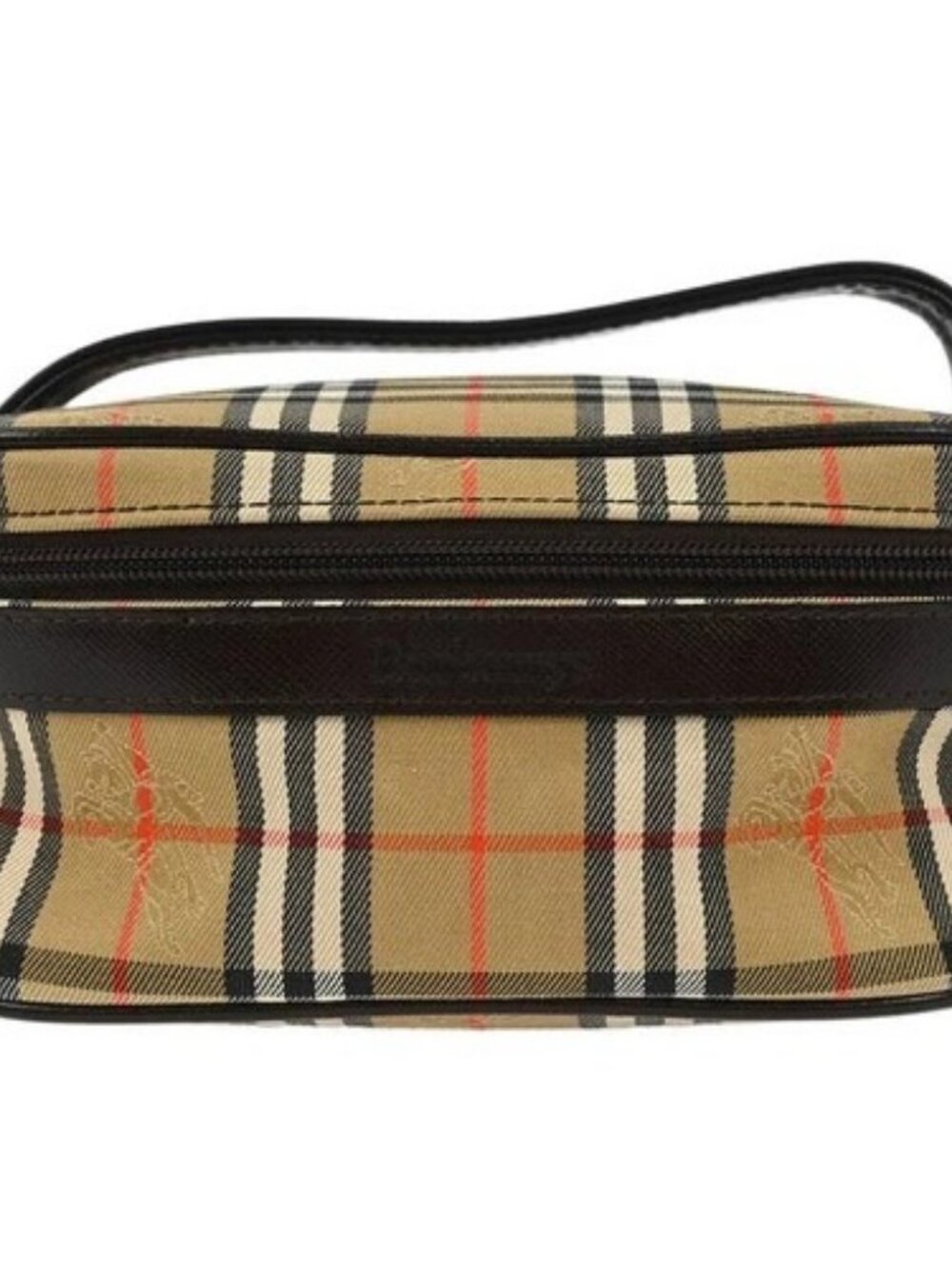 Burberrys Beige House Check Vanity Handbag 166689